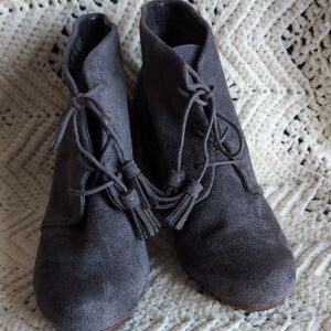 Dr. Scholl's Black Suede Ankle Boots